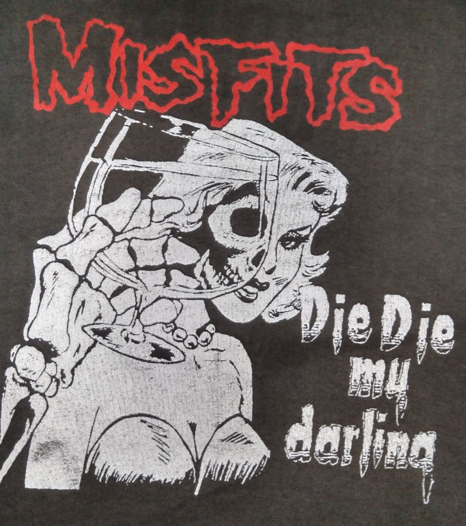 True vintage Misfits die die my darling promo album shirt 80s rare