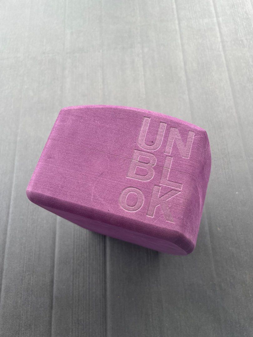 UNBLOK yoga block [branded], Sports Equipment, Other Sports Equipment