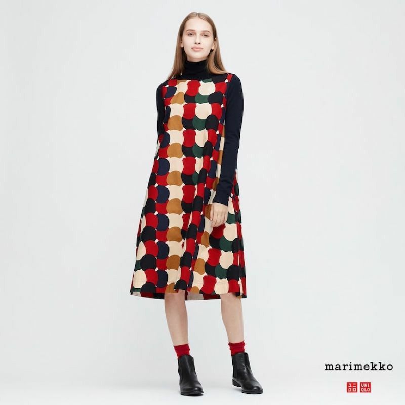 Uniqlo Marimekko A line Printed Dress, Women's Fashion, Dresses & Sets,  Dresses on Carousell