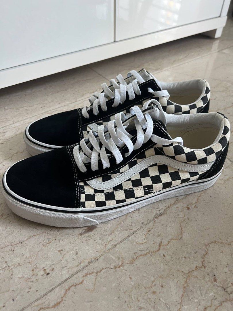 Checked vans discount old skool