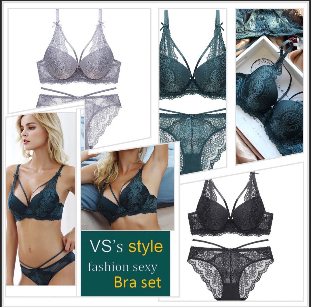 Victoria secret style lingerie /bra & panties set, Women's Fashion