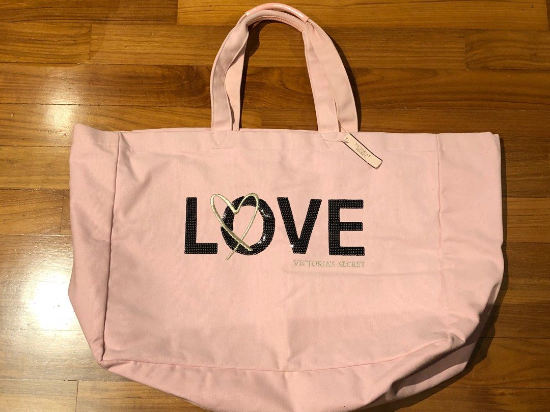 Victoria secret discount love tote bag