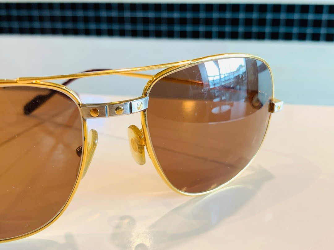 Around The Block - CARTIER Vendome Santos Aviator Sunglasses Size 62 14  $1225 SKU: G1717-384 #cartier #sunglasses #homedecor #decor #design  #interiordecor #interiordesign #interiordecorator #designer #luxury  #consignment #furniture #furnitureforsale ...