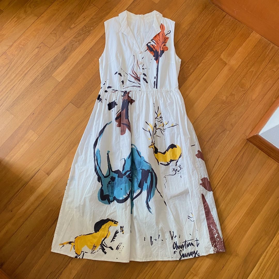 Vintage Italian Watercolour Animal Print Halter Dress, Women's Fashion,  Dresses & Sets, Dresses on Carousell