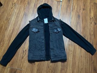 VINTAGE MERCENARY DENIME HOODED JACKET