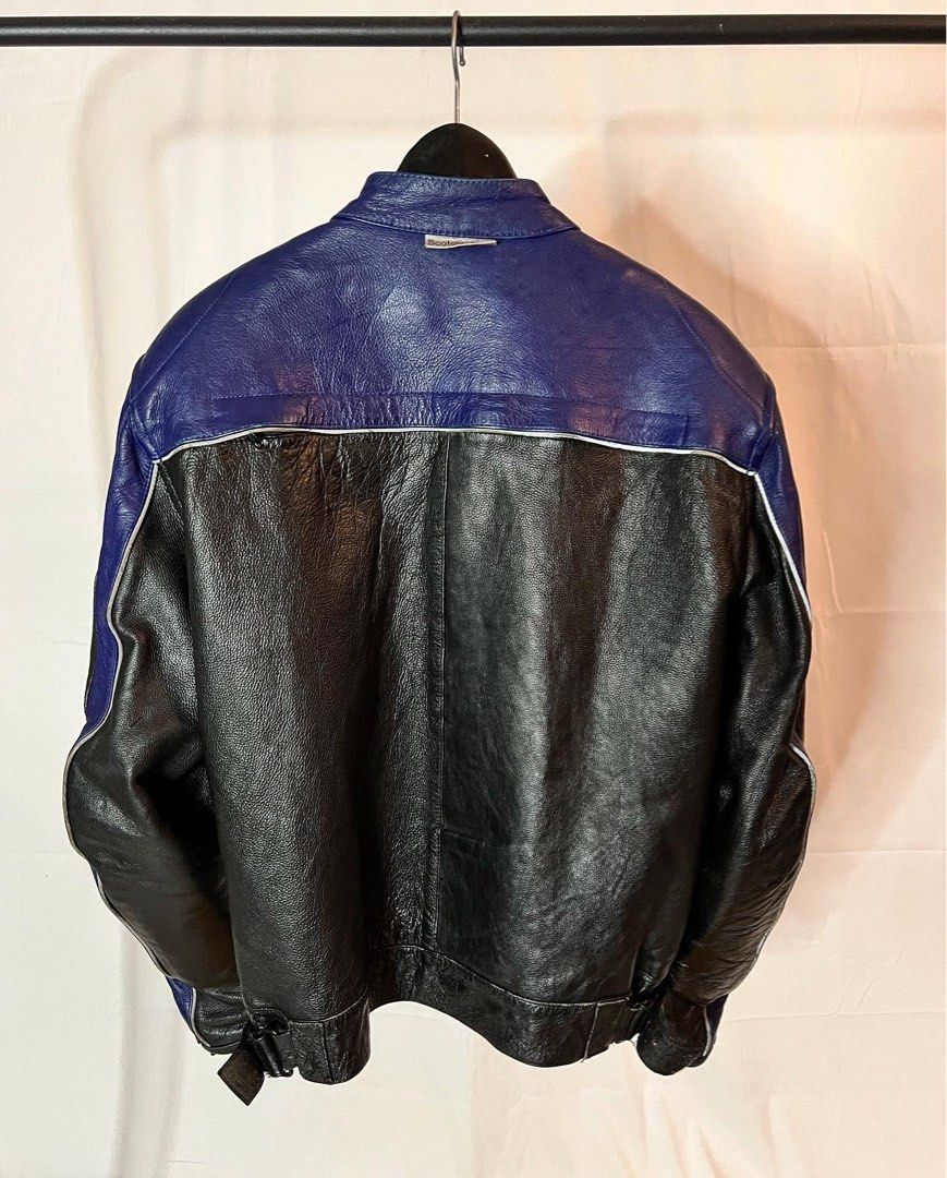 Vintage Screaming Eagle Leather Racing Jacket, Men's Fashion, Coats ...