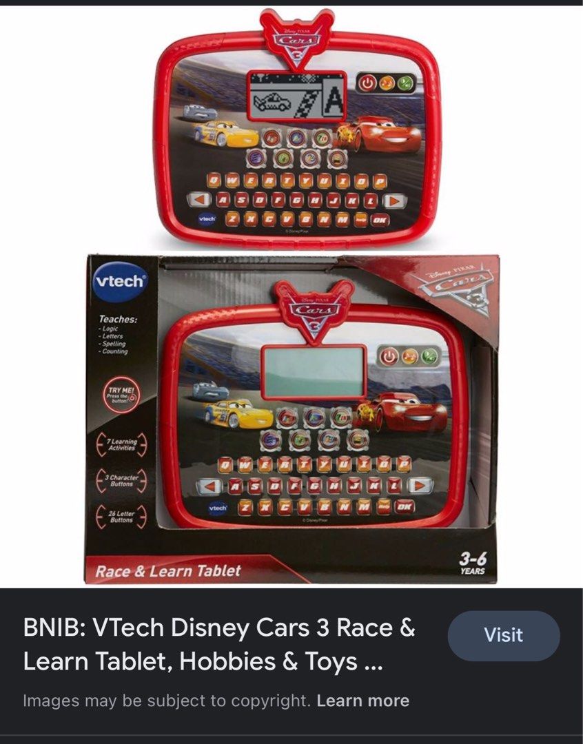 Vtech cars race & learn tablet online