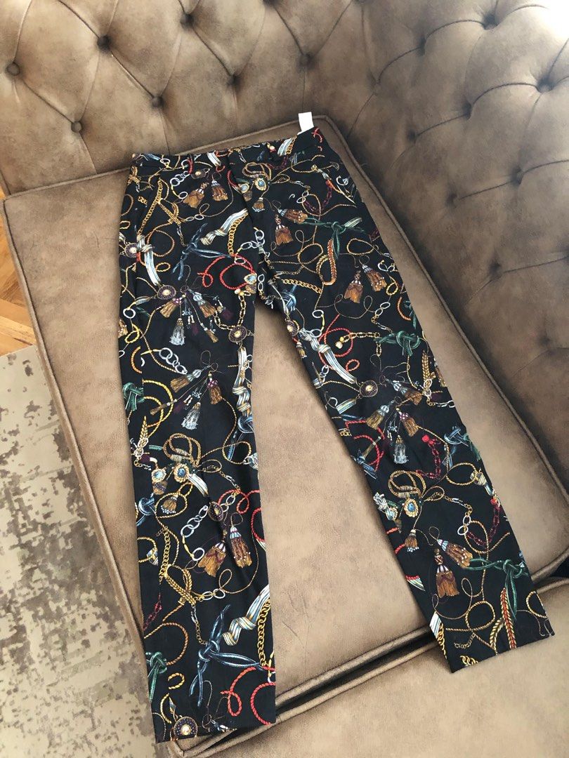 ZARA Chain Print Pants