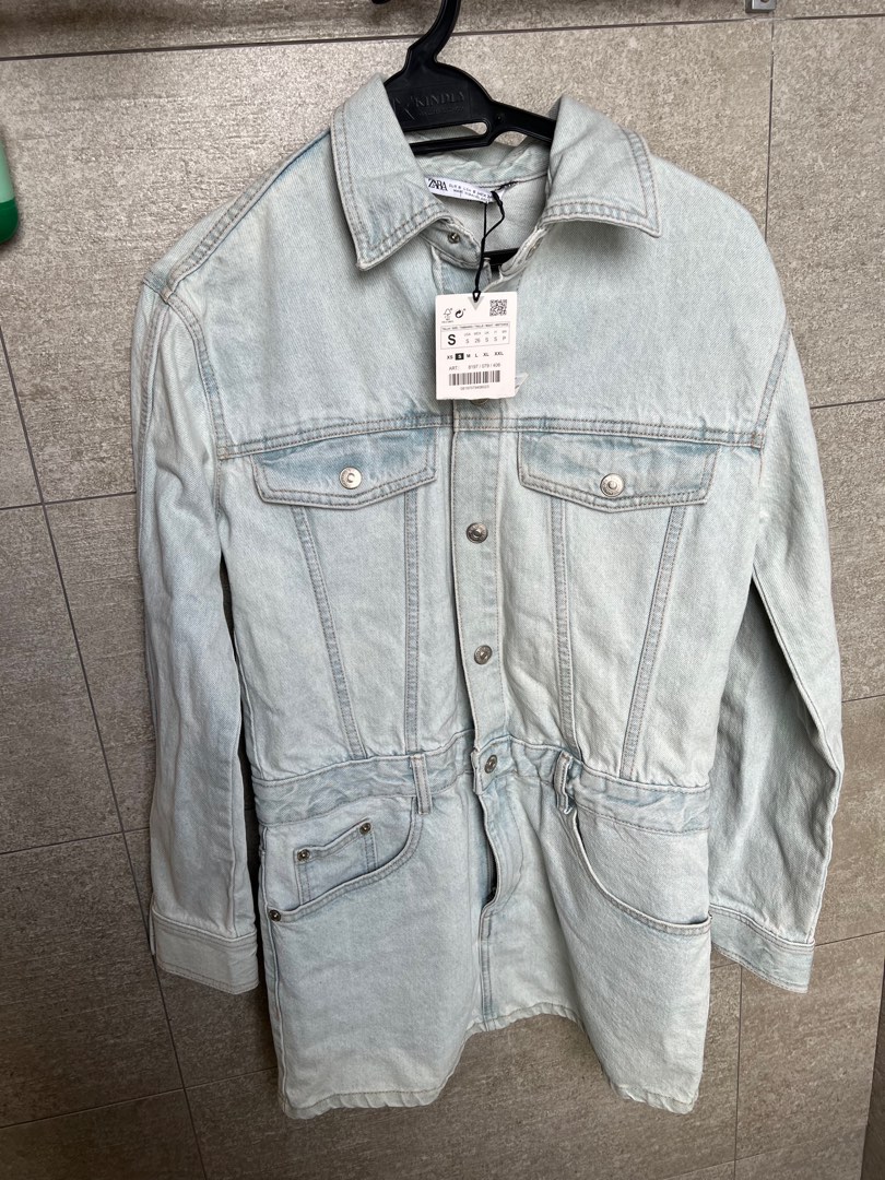 Zara denim dress, Women's Fashion, Dresses & Sets, Dresses on Carousell