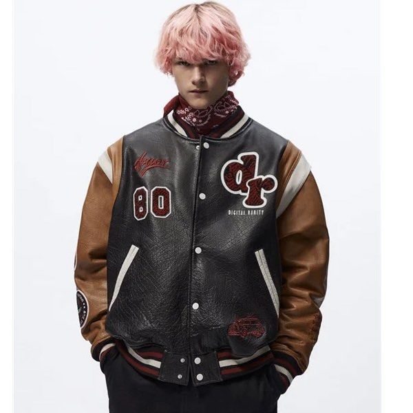 Zara bomber jacket with patches outlet