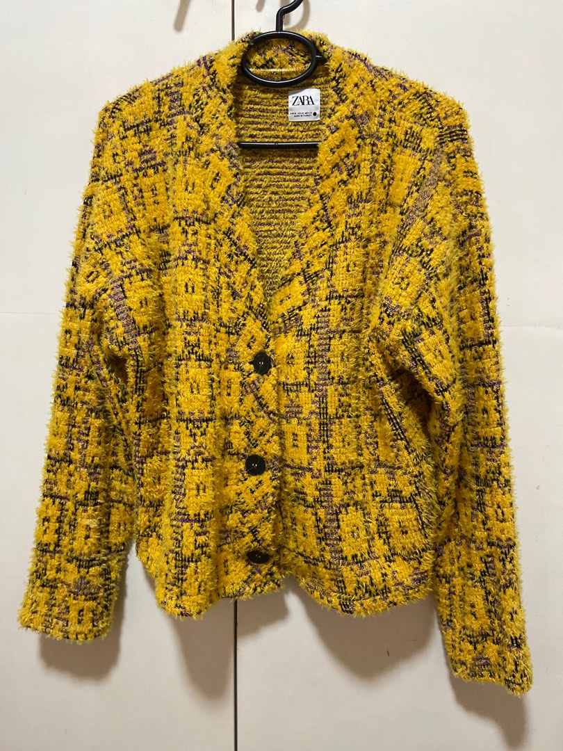 zara yellow sweater, Women's Fashion, Coats, Jackets and Outerwear on