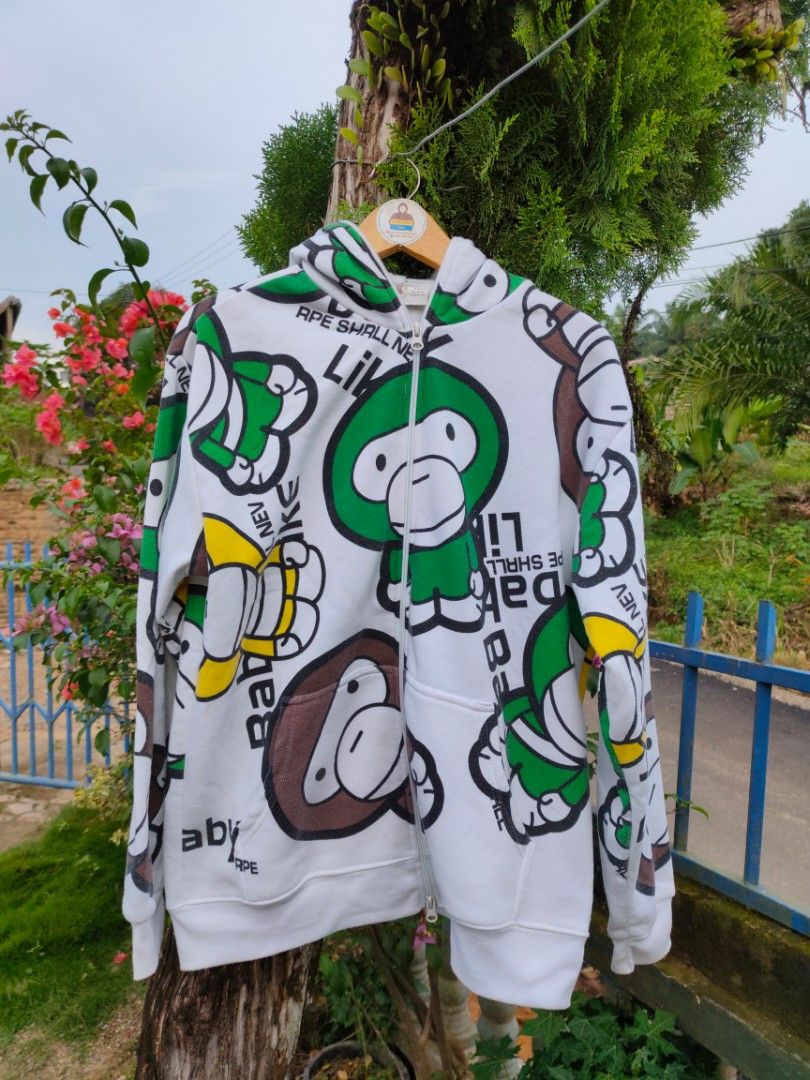 Ziphoodie baby milo second zip hoodie baby milo a bathing ape
