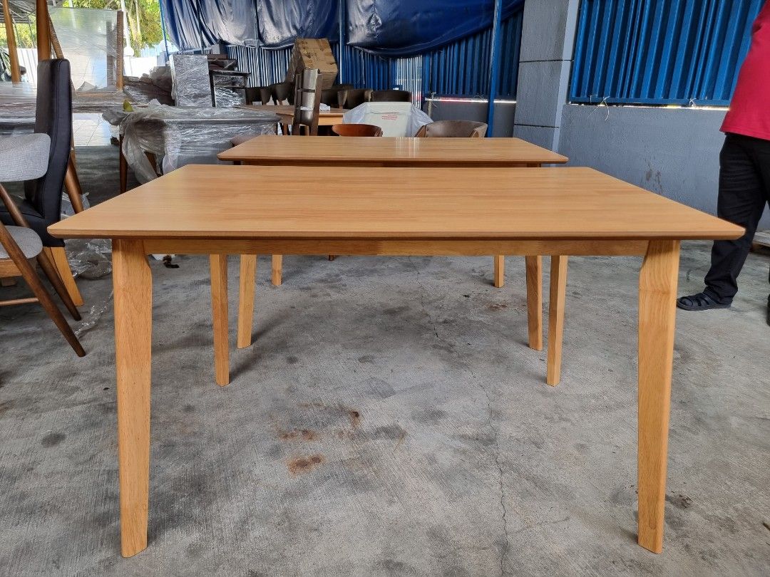 [NEW] 1200mm Dining Table Solid Wood, Furniture & Home Living