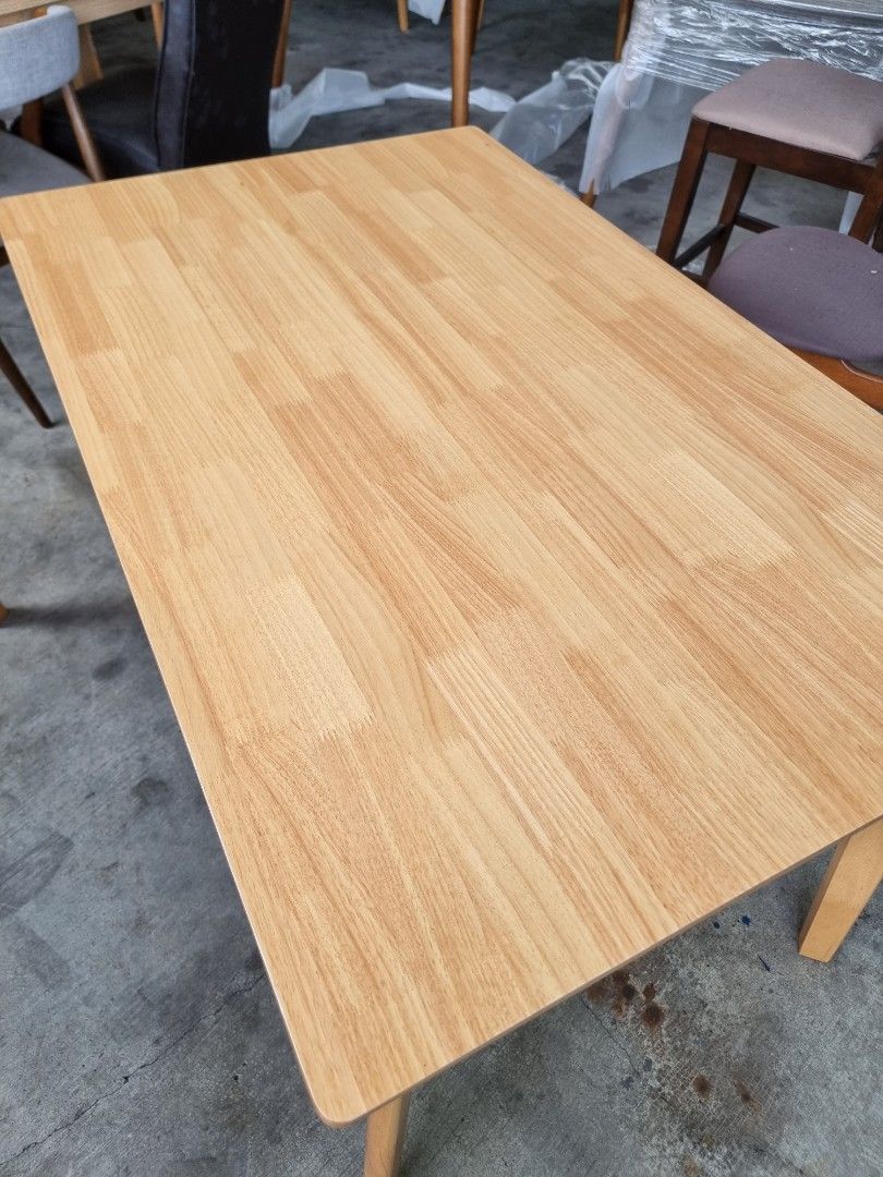 [NEW] 1200mm Dining Table Solid Wood, Furniture & Home Living