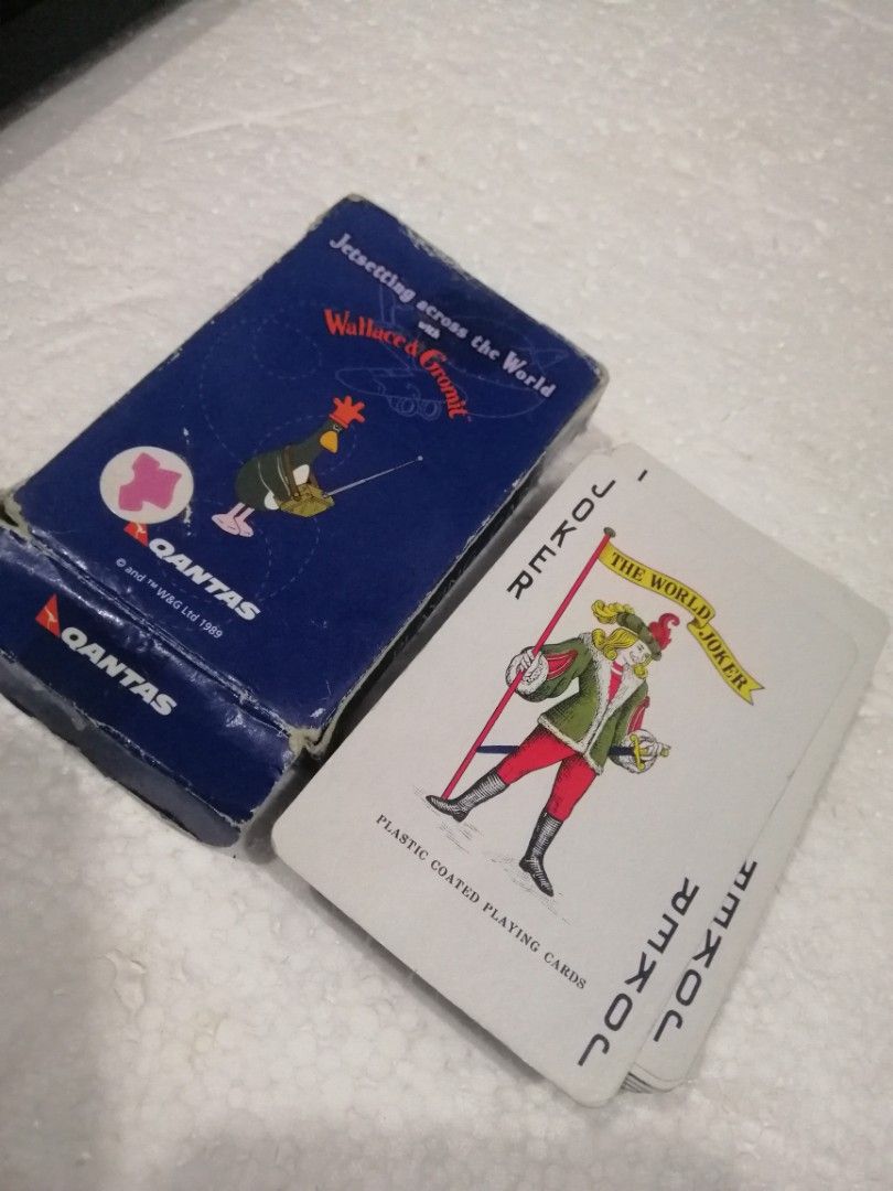 1989 wallace & gromit playing card vintage, Hobbies & Toys