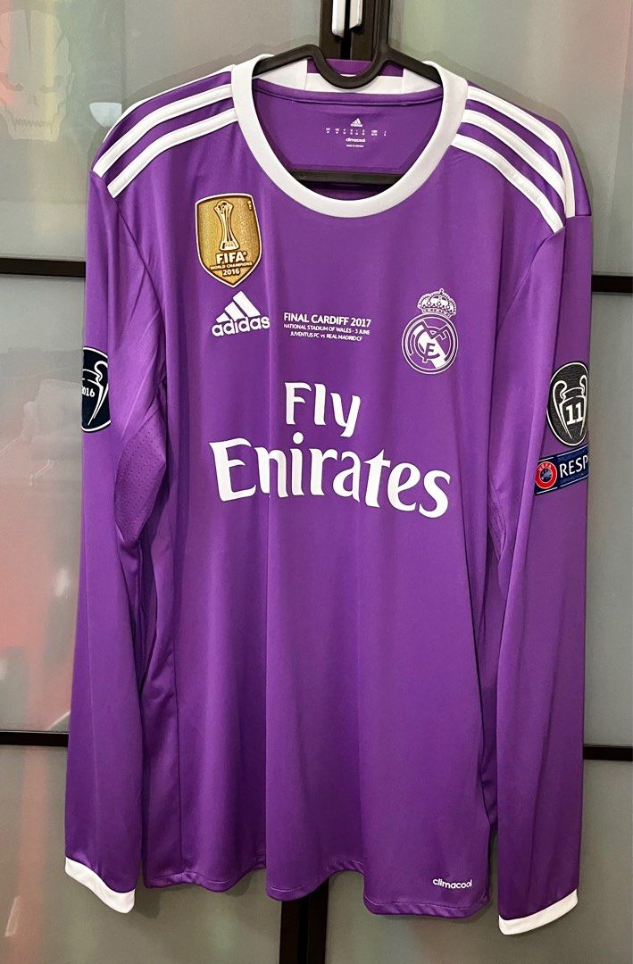 Real Madrid Away Jersey Champions League FinalCardiff 2017 Patch Ronaldo  BNWT