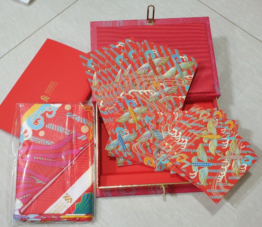 2023 Stand Chart Bank SCB private banking angbao red packet set