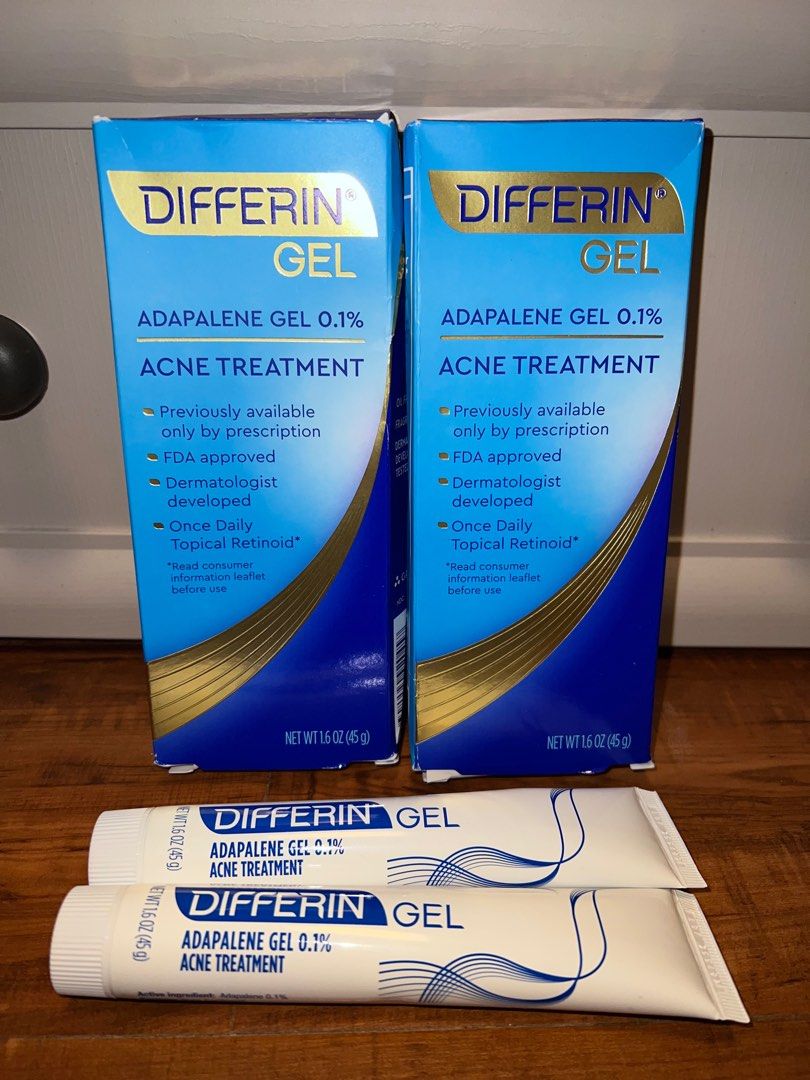 45g Differin Adapalene Gel 0.1 For Acne, Beauty & Personal Care, Face