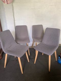 4 x Grey dining chairs (Kmart)