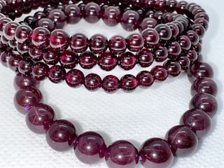 4mm/ 7mm dark maroon Star Garnet