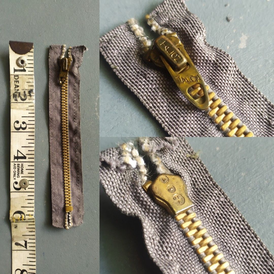 5.5 inch} Vtg Talon zipper USA tailor parts spare alter, Everything Else,  Others on Carousell