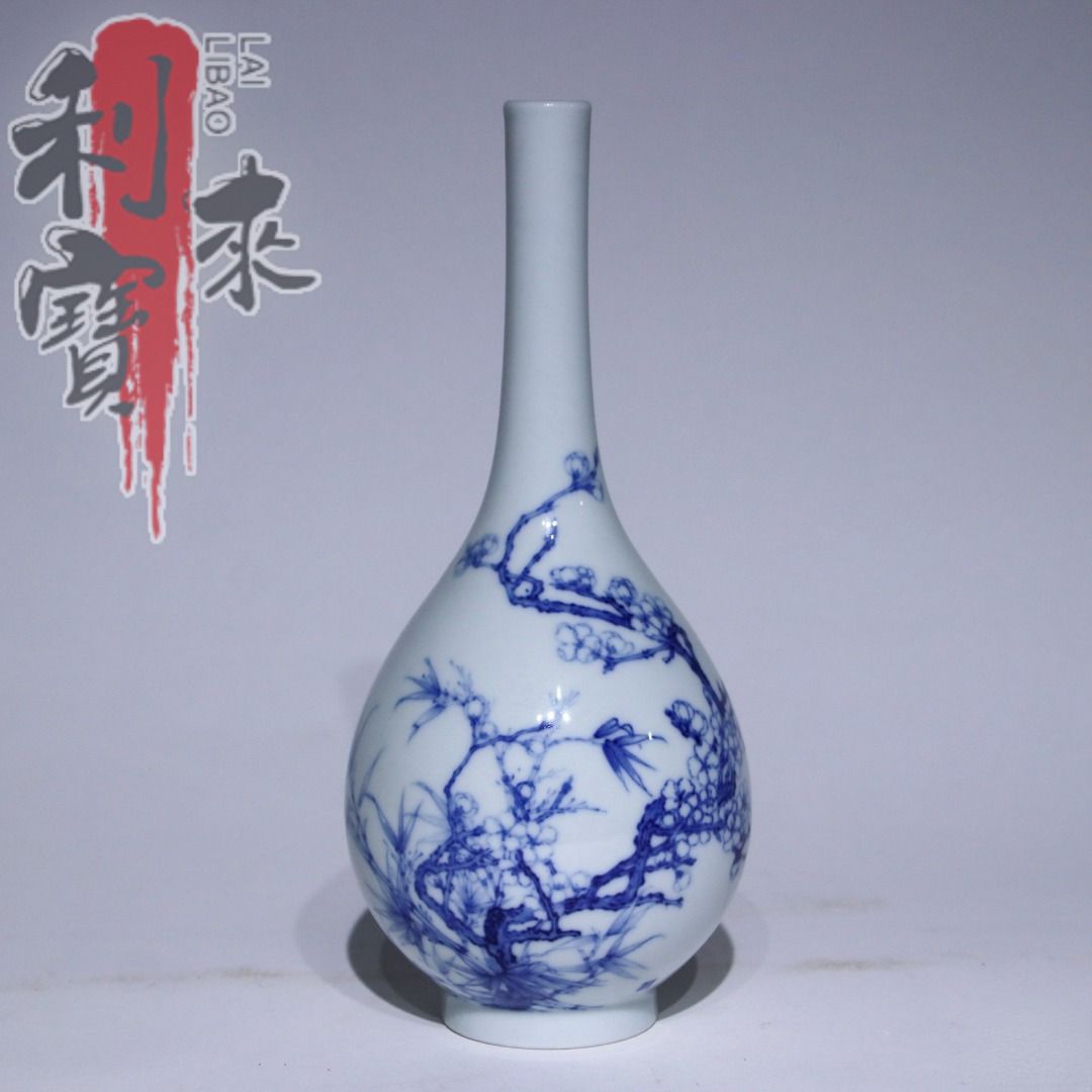 徴求王步青花花卉膽瓶, 徵收- Carousell