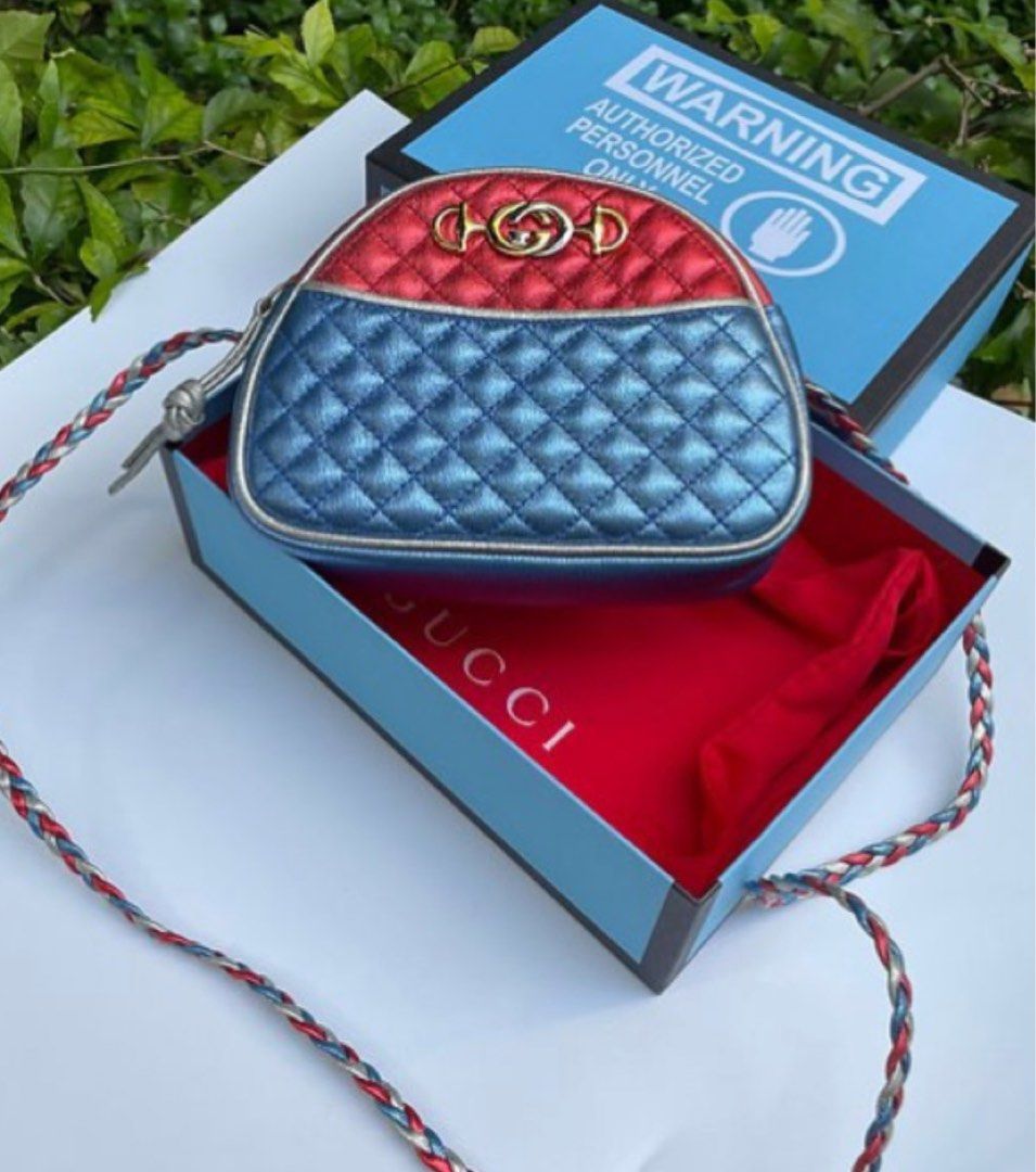 Gucci laminated mini bag top