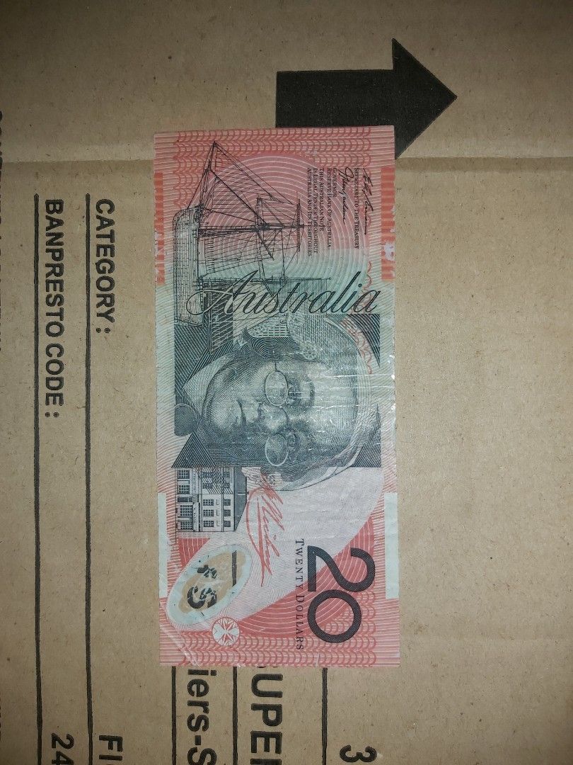 外幣紙幣澳洲澳幣膠幣膠錢Australia 贰拾元貳拾元Twenty Dollar $20 最後一張銅鑼灣地鐵F出口不用出閘交收, 興趣及遊戲,  收藏品及紀念品, 錢幣- Carousell