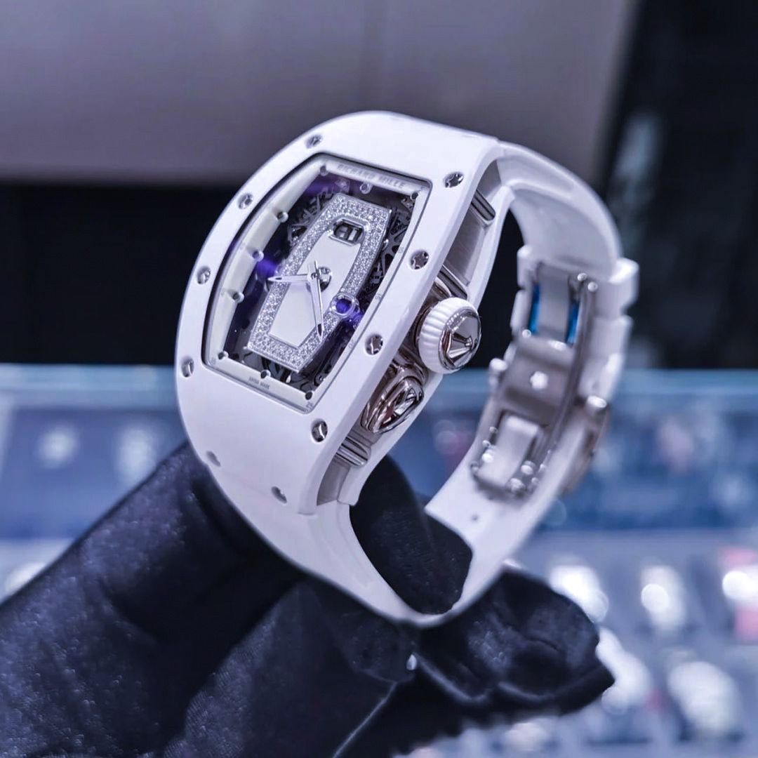 Richard Mille RM 037 White Ceramic Ladies Watch
