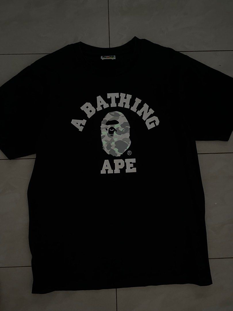 Bape glow in the dark shop tee