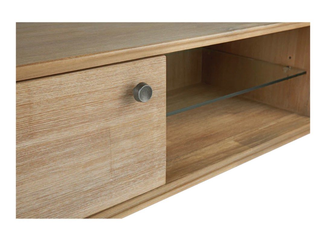 Acacia Wood TV console Prestige Affairs, Furniture & Home Living