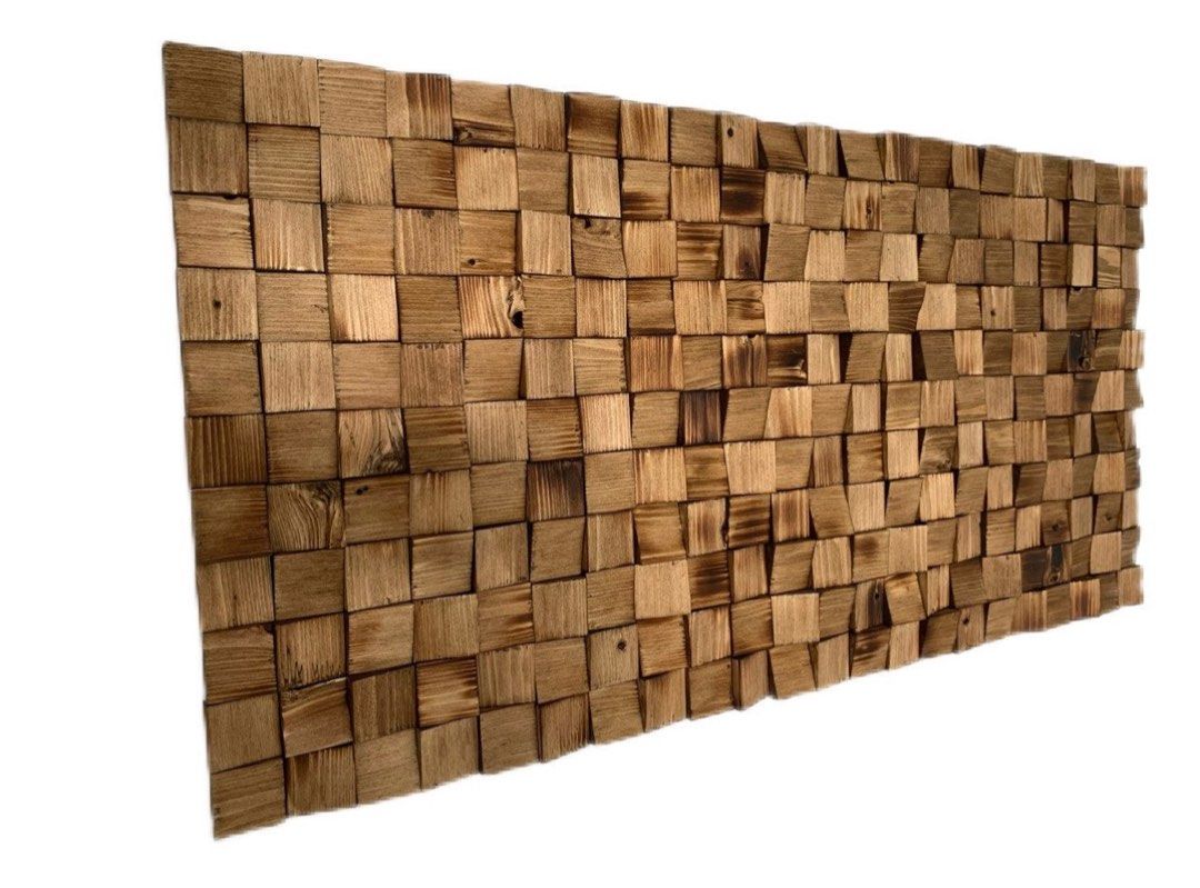 Acoustic Wood Wall art Solid wood sound diffuser/ skyline diffuser