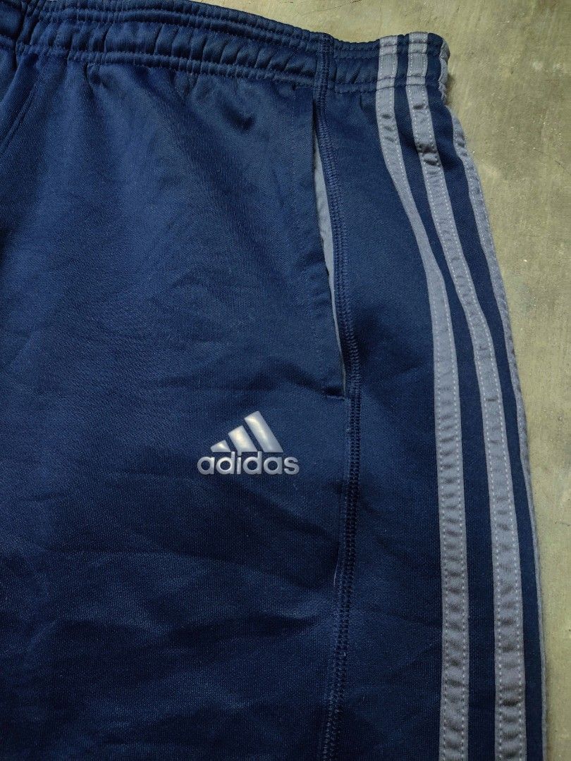 ADIDAS MEN'S BLUE TRACK PANTS, Men's Fashion, Coats, Jackets and