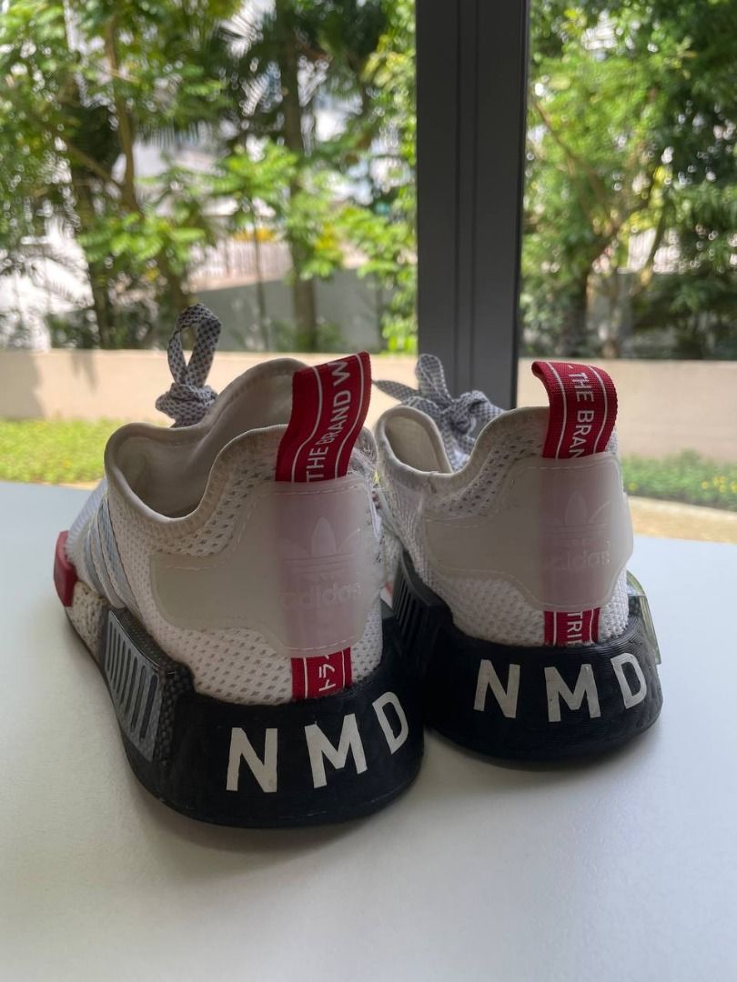 Adidas NMD R1 Boost 'White Red' Cloud FY5356 Running Shoe, Men's Fashion,  Footwear, Casual shoes on Carousell