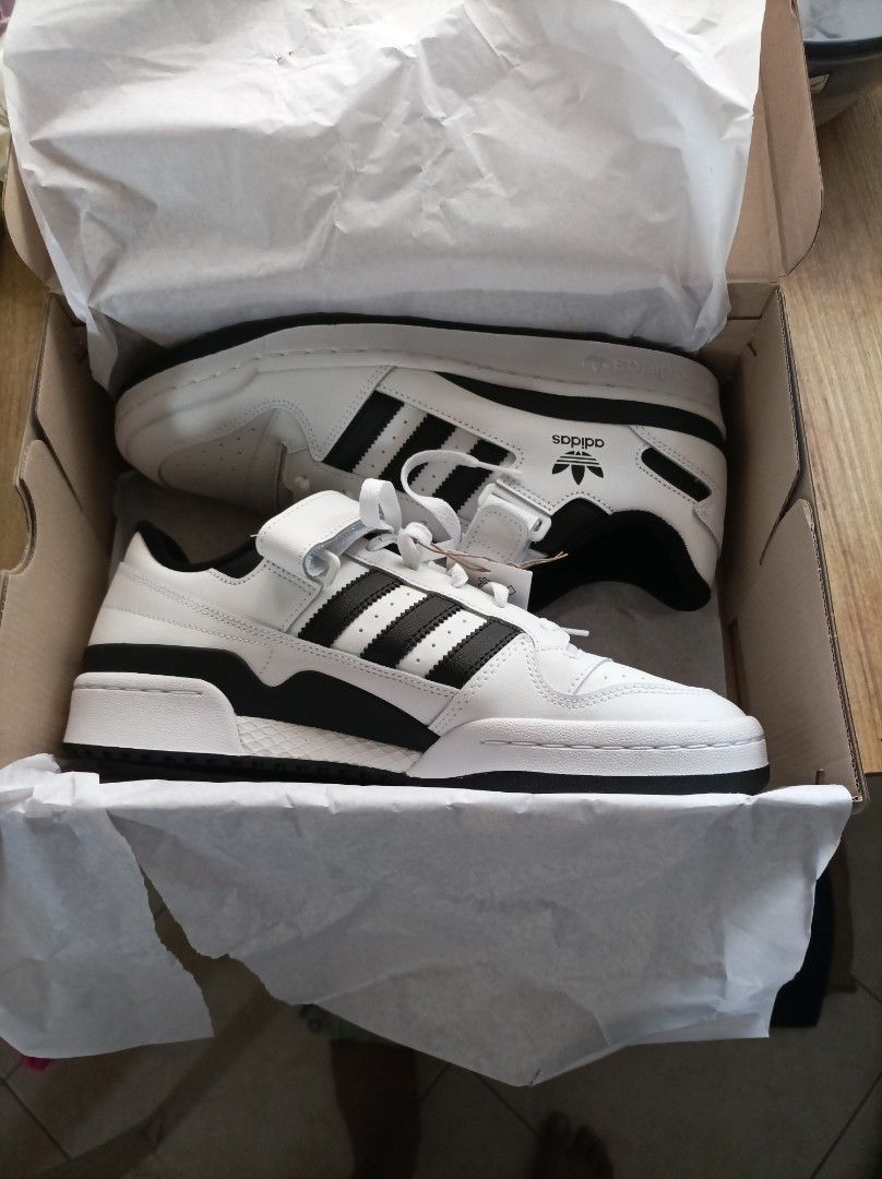Brand New! ADIDAS US Forum Low Shoes M10 Size, Black and White Readily ...