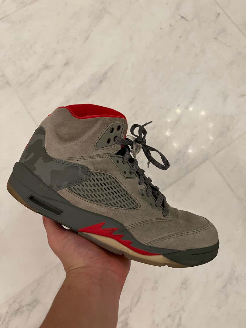 Air Jordan 5 Retro Camo, Men'S Fashion, Footwear, Sneakers On Carousell