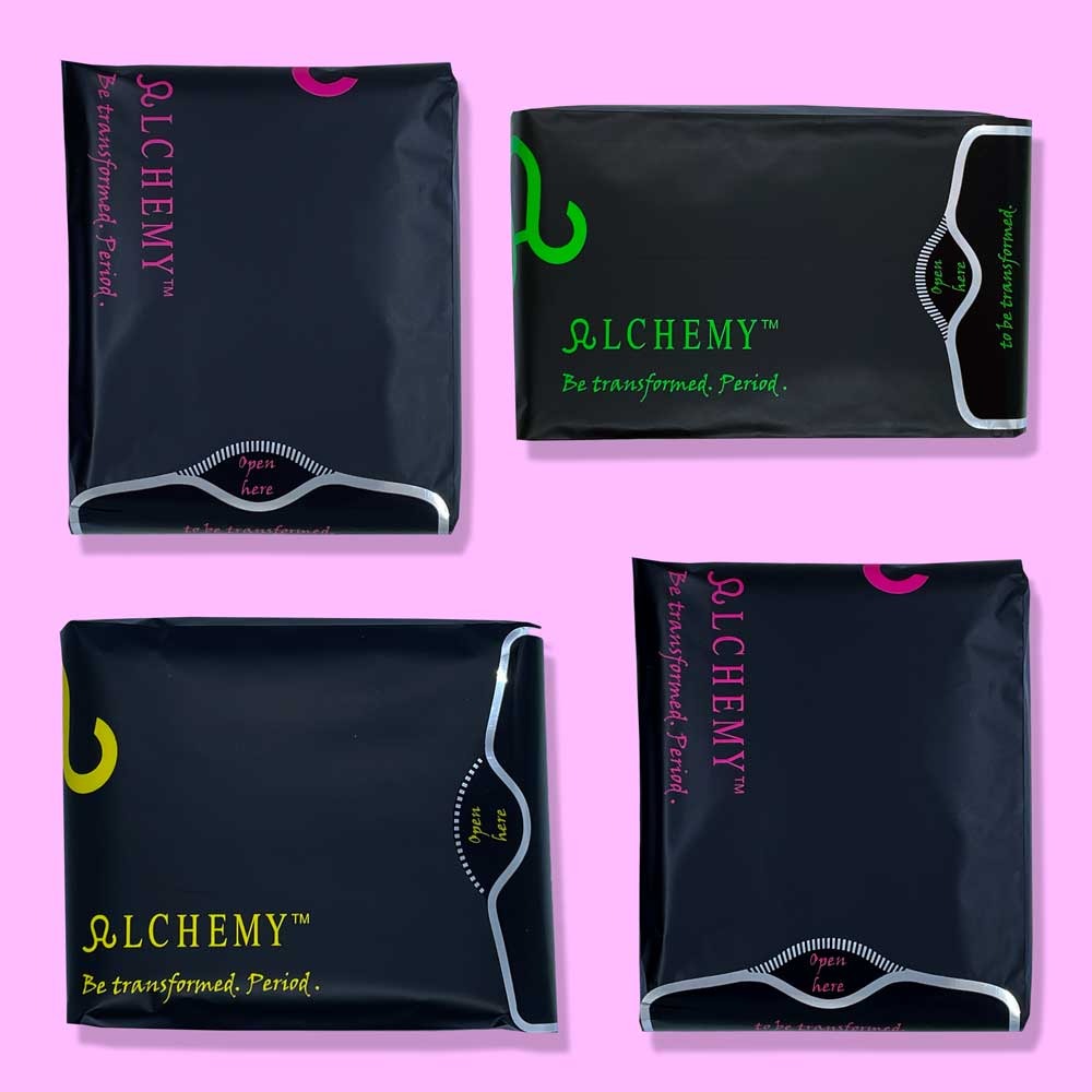 Alchemy Sanitary Napkins Starter Set Premium Sanitary Pads and Panty