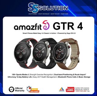 Mobile2Go. Amazfit GTS 4 [150+ Sports Modes & Strength Exercise Recognition, Dual-band Positioning & Route Import*Ultra-long 14-day Battery Life, Easy 24/7 Health Management