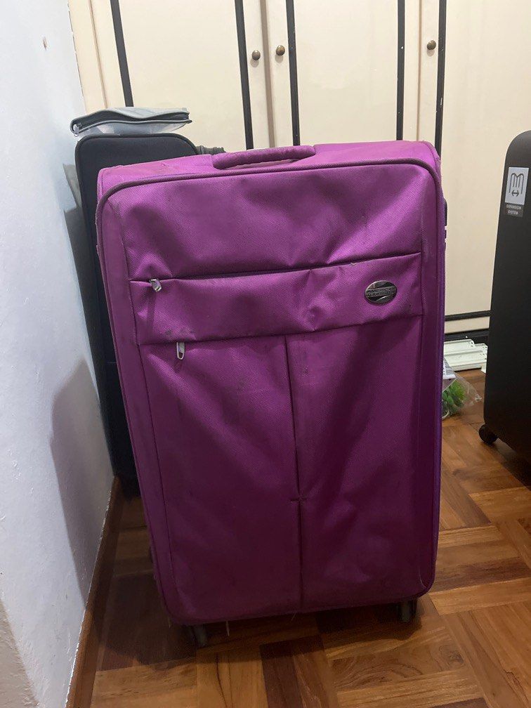 American Tourister purple luggage, Hobbies & Toys, Travel, Luggage on