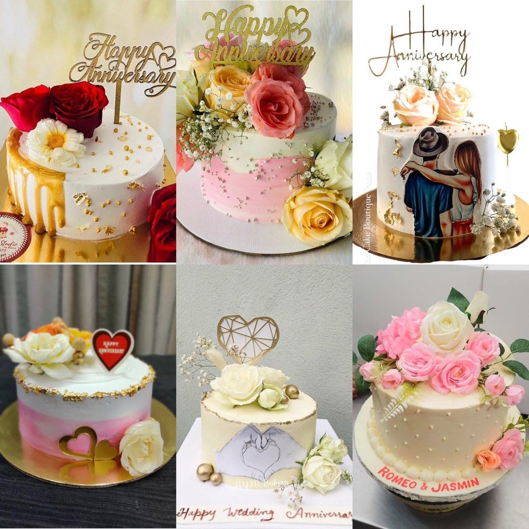 100% Fresh Wedding Anniversary Cake | Order Online for same-day delivery