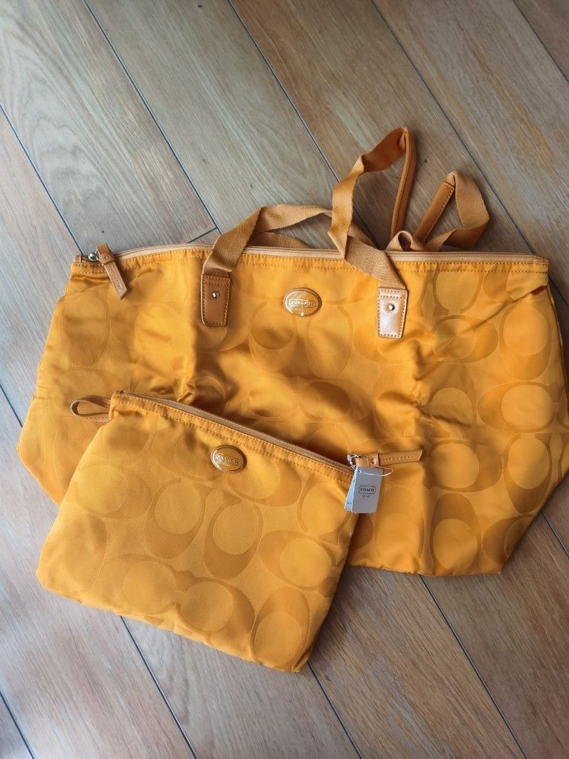 Coach foldable online travel bag