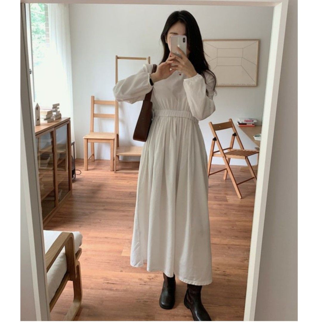 BAJU BARU Dress putih Casual dress