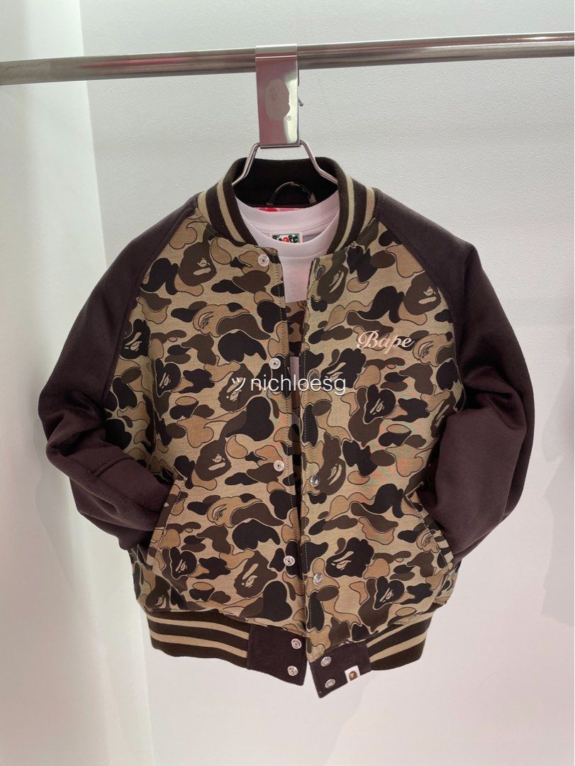 BAPE COOKIE CAMO 2 VARSITY JACKET