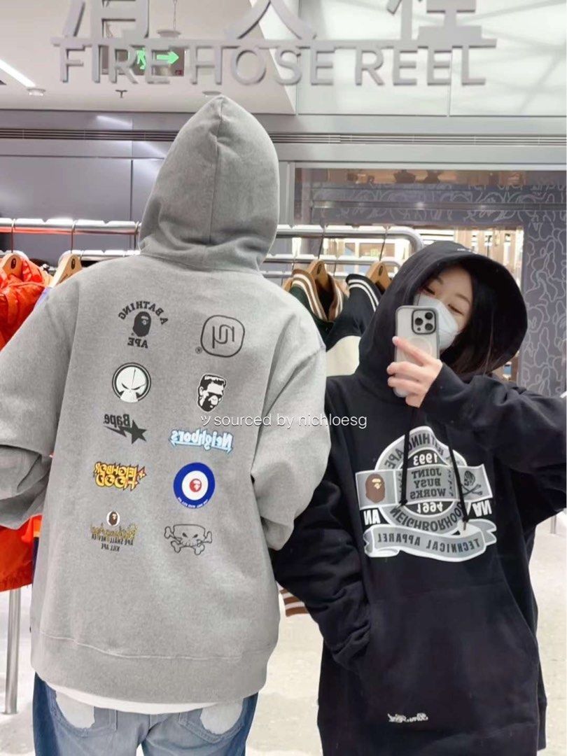 BAPE X NEIGHBORHOOD RELAXED FIT PULLOVER HOODIE Men s Fashion Tops Sets Hoodies on Carousell