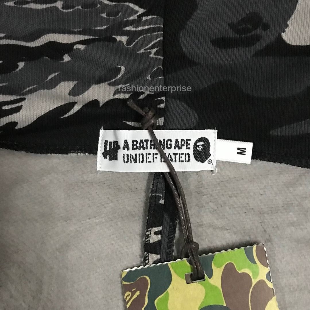 Bape x undefeated tiger shark deals