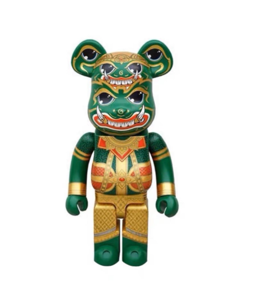 Bearbrick 1000%泰國限定款泰國神綠神, 興趣及遊戲, 玩具& 遊戲類