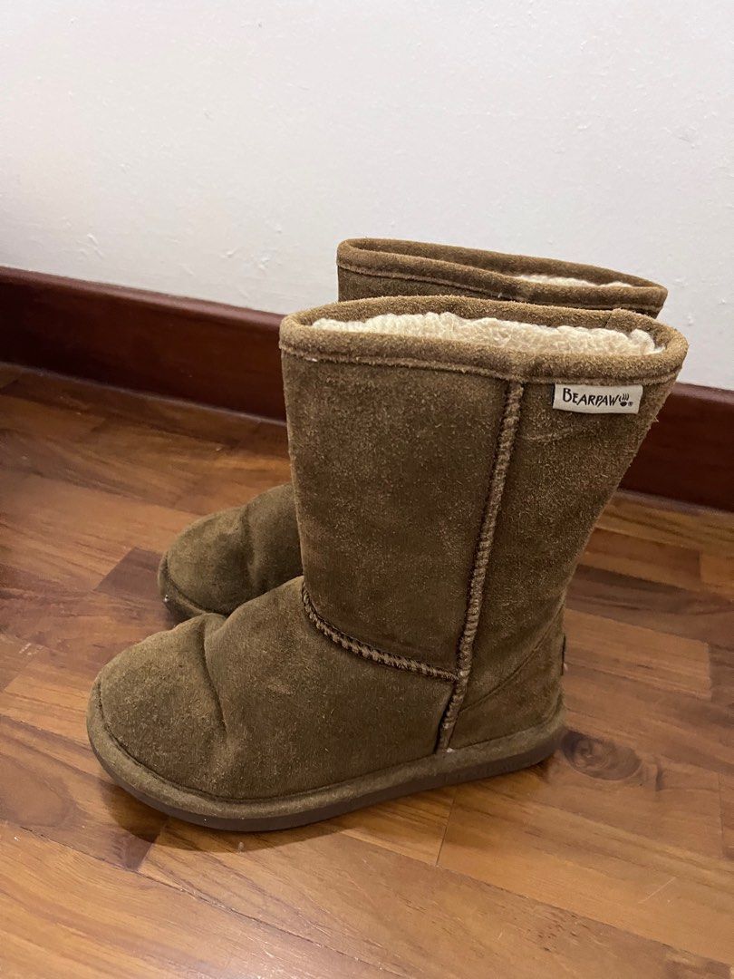 Bearpaw furry boots shop