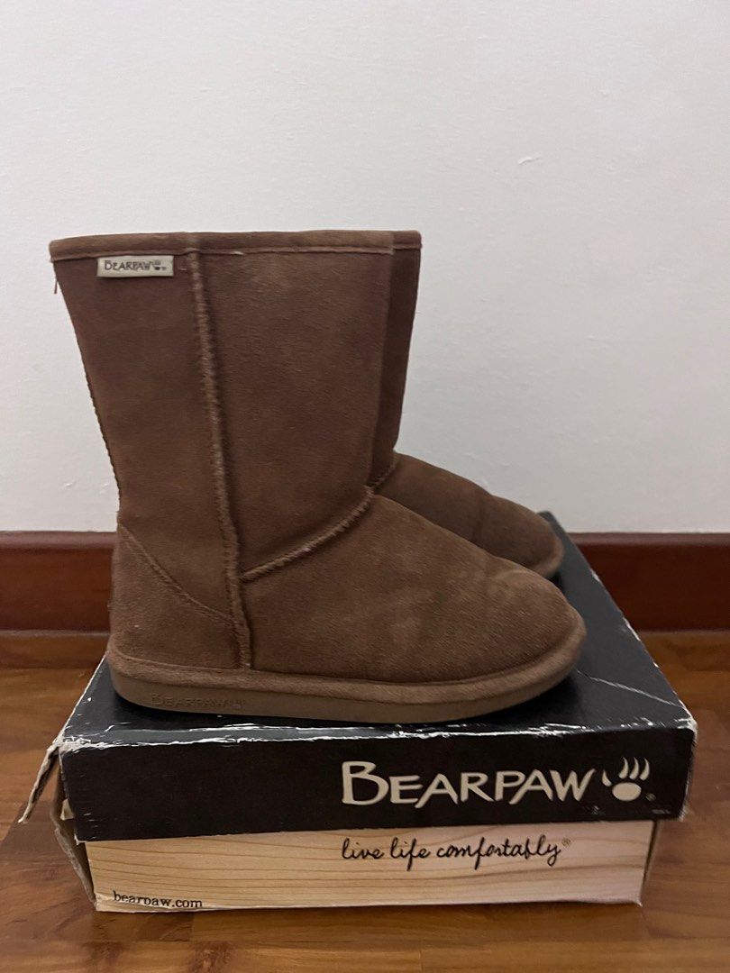 Bear paw furry hot sale boots for cheap