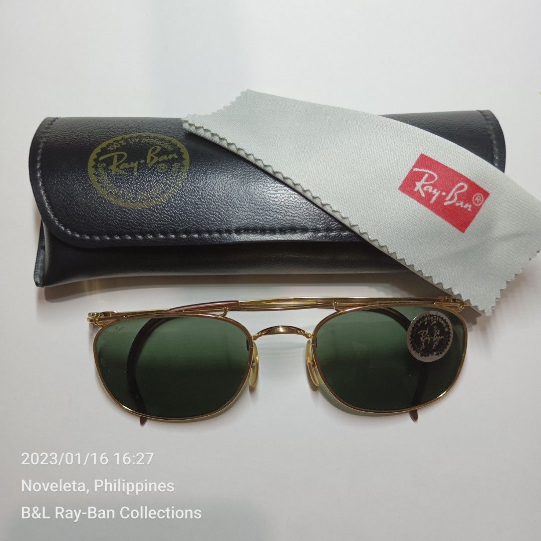 B&L Ray-Ban Deco Metal Square, Men's Fashion, Watches & Accessories,  Sunglasses & Eyewear on Carousell
