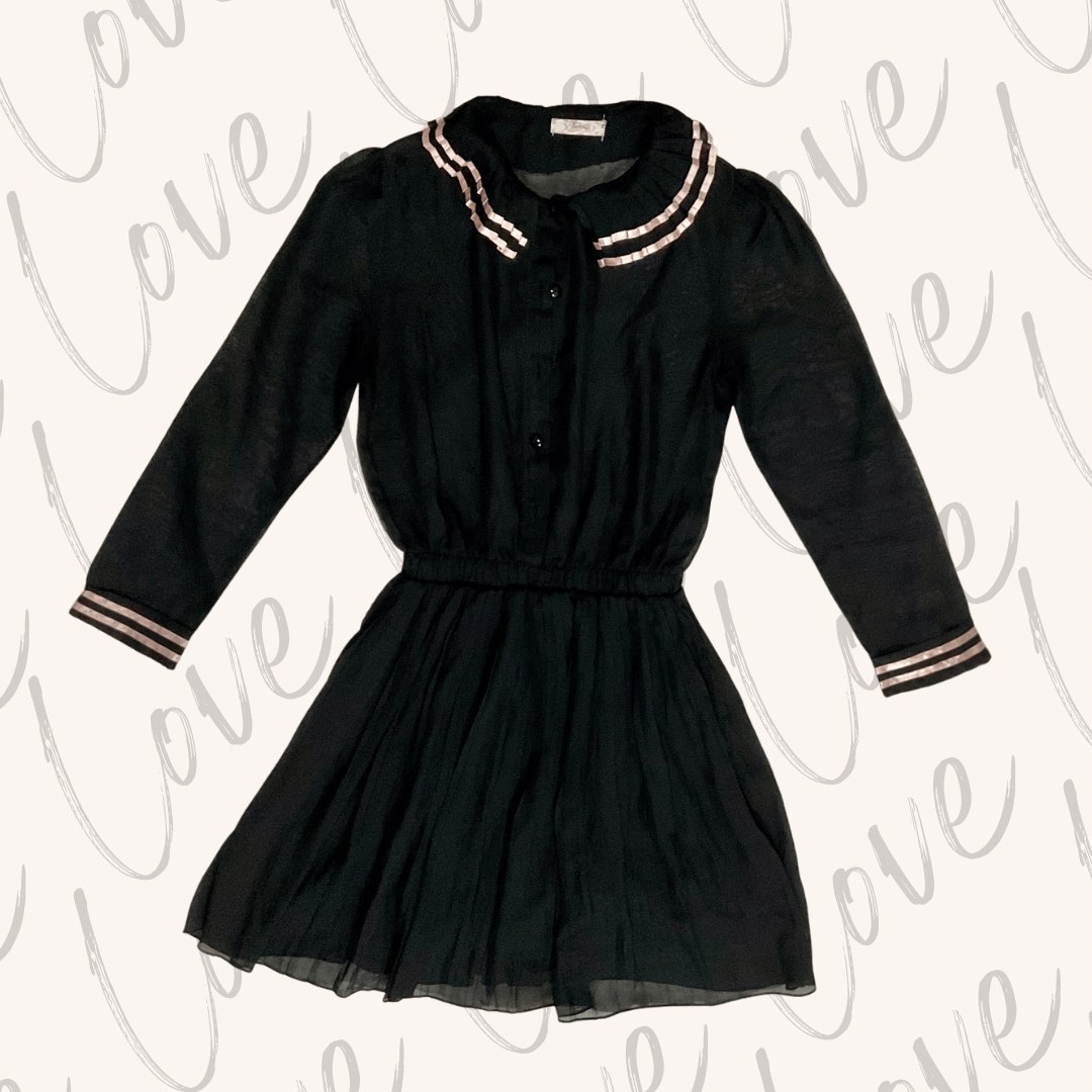 Black Japanese Uniform Dress, Women's Fashion, Dresses & Sets, Dresses ...